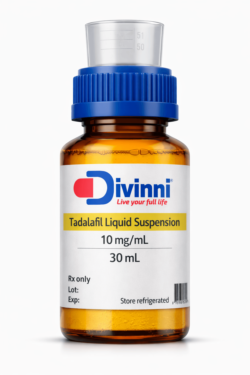 Tadalafil liquid suspension — 10mg/ml · 30 ml